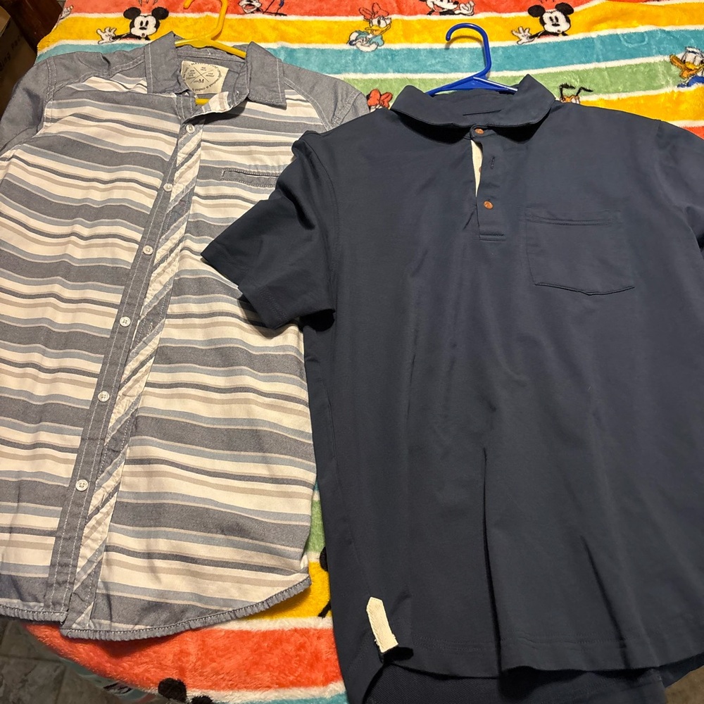 Men's Navy Polo Shirt with Chest Pocket - Classic Casual